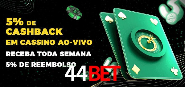 Promoções do cassino ao Vivo 44bet